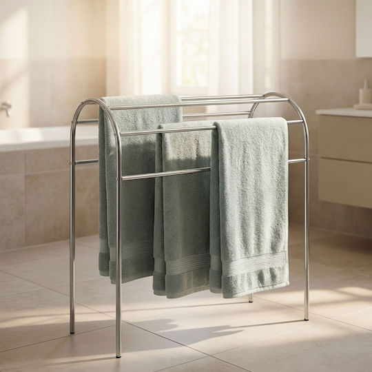 Relaxdays 81.5x78cm Inox Grey
