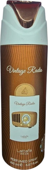 Lattafa Pride Vintage Radio Αποσμητικό σε Spray 200ml