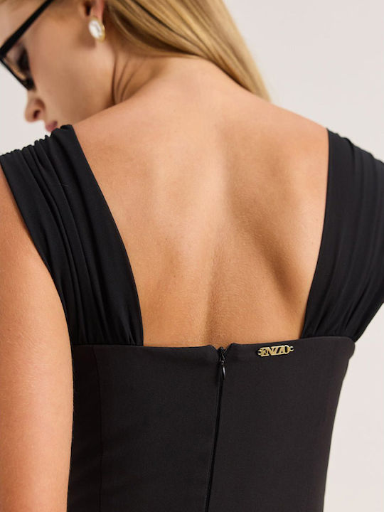 Sommerliches Mini-Kleid Schwarz