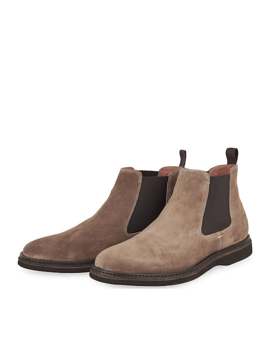 Suede Men's Boots Brown