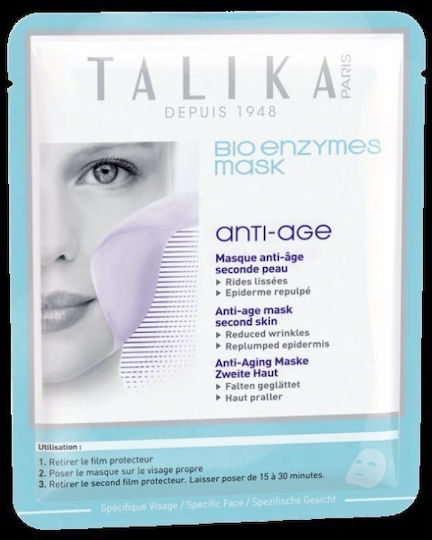 Talika Bio Enzymes Anti-Ageing Für Den Hals 1Stück Stoffmaske 12gr