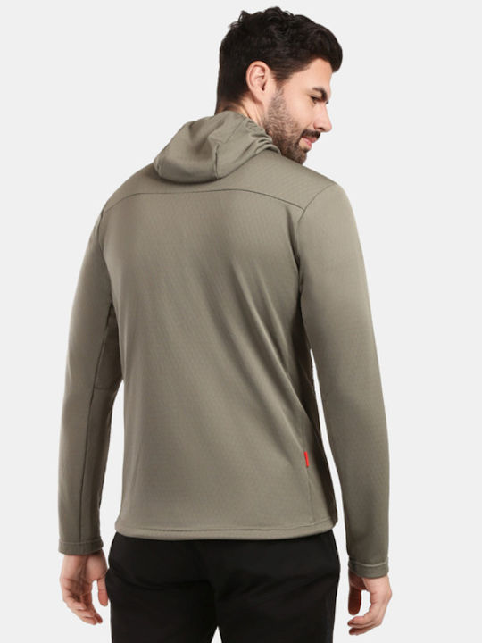 Sevelen Ανδρική Ζακέτα Fleece με Κουκούλα Green