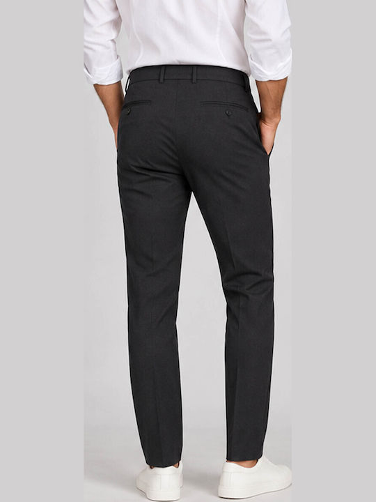 Herren Chinohose Slim Fit Dunkelgrau