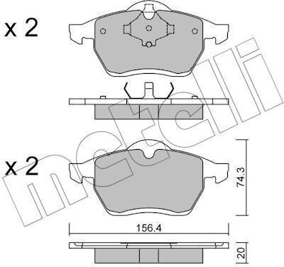 Bremsbelag Für Audi A4 8d2 B5 95->01-VW Passat 3b2 96->00 1094-4377