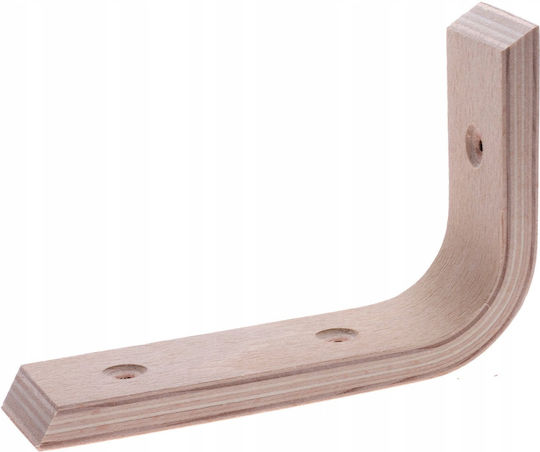 Malys Group Heavy-Duty Wooden Shelf Bracket in Beige 100x150mm
