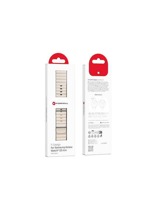 Forcell Λουράκι Σιλικόνης Πορτοκαλί (Samsung Watch 22mm)