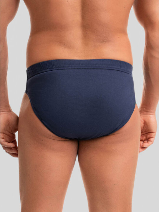 Men's Blue Printed Slips 6 Pack