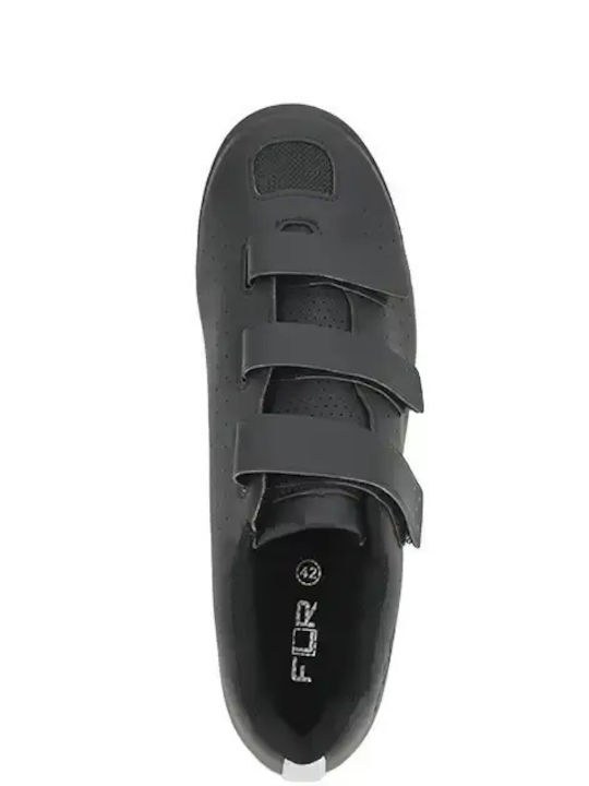 FLR Unisex Niedrige Schwarze Mountainbike-Schuhe