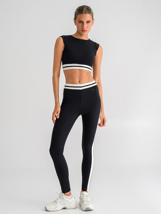 Training Leggings für Damen Schwarz