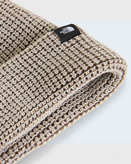 Fisherman Beanie Unisex Knitted Beanie in Brown