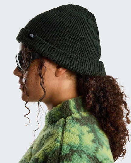 Fisherman Beanie Unisex Knitted Beanie in Green