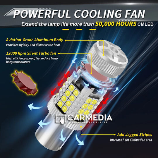 Autolampen Led Carmedia Cmled T20d 40smd