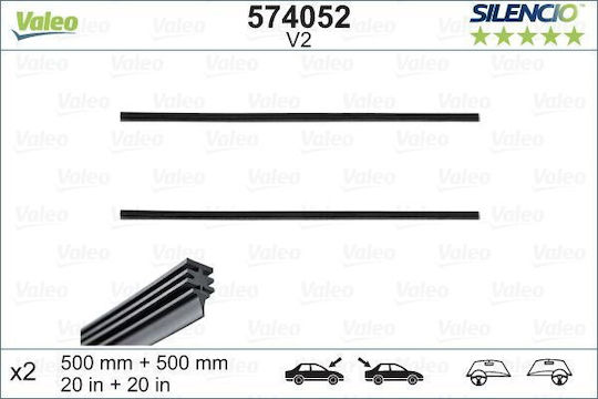 Lamă Ștergător 10'"/50cm 1 Buc Alca 119200 Valeo 119200-11198