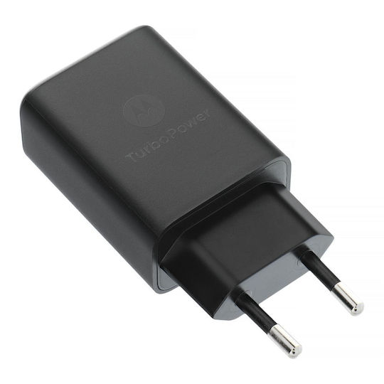 Motorola Φορτιστής Χωρίς Καλώδιο με Θύρα USB-C 15W Quick Charge 4.0 Μαύρος (SC-32)