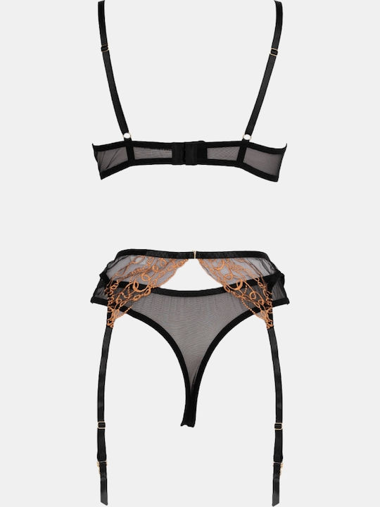 Decoro Unterwäsche-Set mit Slip Schwarz Decoro Unterwäsche-Set mit Slip Schwarz