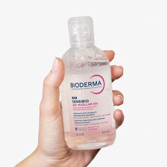 Bioderma Sensibio AR+ Micellar Gel Soothing Cleansing and Makeup Removing Gel for Sensitive Skin Prone to Rosacea 250ml