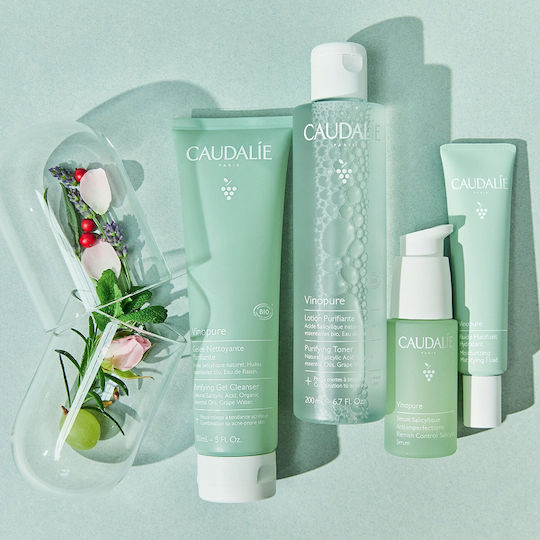 Caudalie Vinopure Gel De Curățare a Feței Împotriva Imperfecțiunilor și Controlul Sebumului 75ml