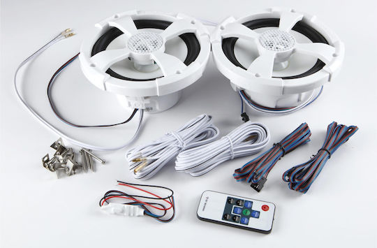PowerBass Set Marine-Lautsprecher mit 125W RMS Weiß