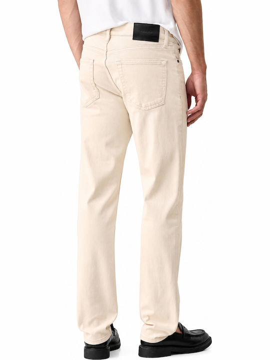 Мъжки Дънков Панталон Slim Straight Fit CK Natural