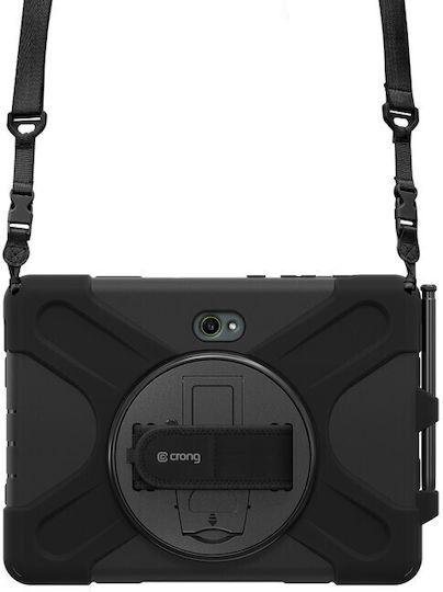 Crong Flip Cover Dauerhafte Schwarze (Galaxy Tab Active5 Pro)
