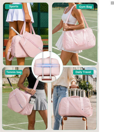 Miss Lulu Tennis-Schulter-/Handtasche Rosa