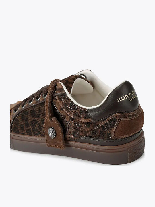 Women's Brown Flatform Sneakers