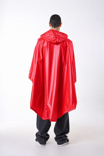 Anorak Jumper Wasserdichter und Winddichter Poncho Rot