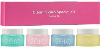 Banila Co Clean It Zero Starter Kit Balsam Demachiant Facial Pentru Îmbunătățirea Aspectului Porilor 4 Bucăți