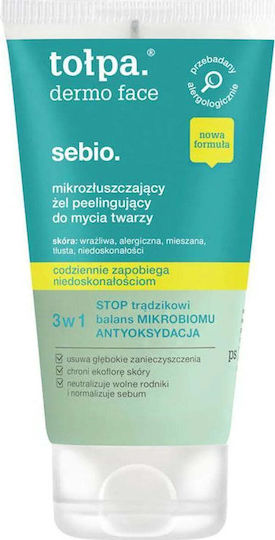 Tolpa Dermo Face Sebio Gel Demachiant Facial Împotriva Imperfecțiunilor și Controlul Sebumului 150ml