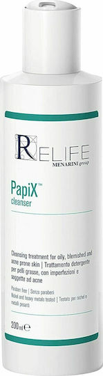 Relife Papix Gesichtsreiniger Emulsion Für Kontrolle Der Fettigkeit Und Gegen Unvollkommenheiten 200ml