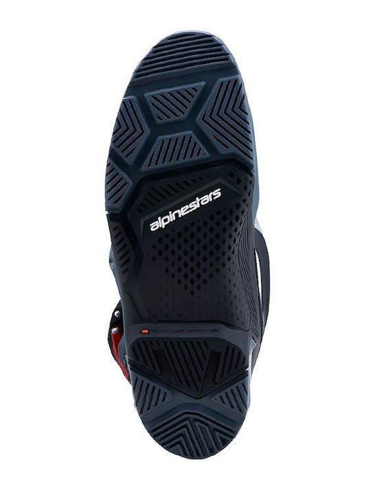 Alpinestars Tech 7 Enduro Cizme Moto Impermeabile pentru Bărbați Drystar Gri/Roșu