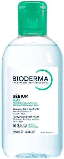 Bioderma Sebium H2O Micellar Water Purifying Cleansing and Makeup Remover Water for Combination/Oily or Acne-Prone Skin