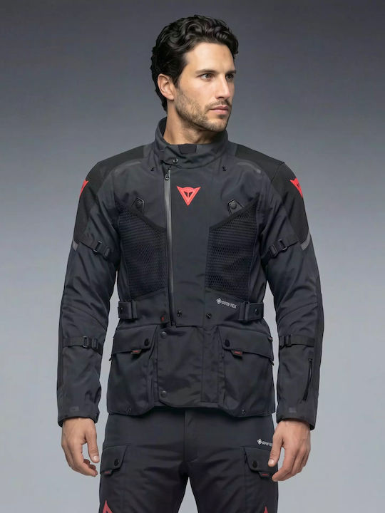 Dainese Super Expedition Men's Riding Jacket 4 Seasons Waterproof Black/Red