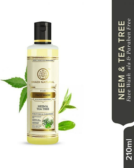 Khadi Natural Neeam & Tea Trea Liquid Cleansing Face 210ml