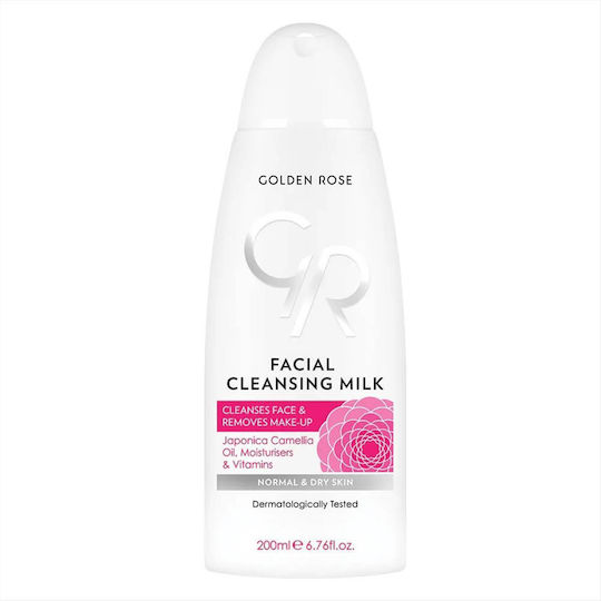 Golden Rose Facial Cleansing Milk Makeup Remover for Face with Antioxidant and Oil Control Action 200ml