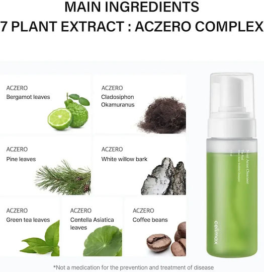 Celimax Real Noni Spumă de Curățare a Feței Împotriva Imperfecțiunilor și Controlul Sebumului 155ml