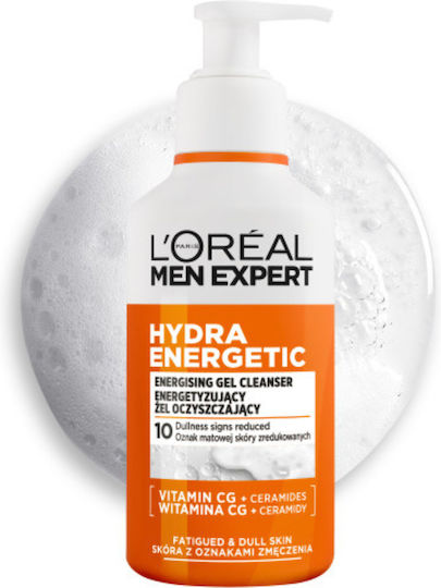 L'Oreal Paris Men Expert Hydra Energetic Facial Cleansing Gel for Men for Brightening 260ml
