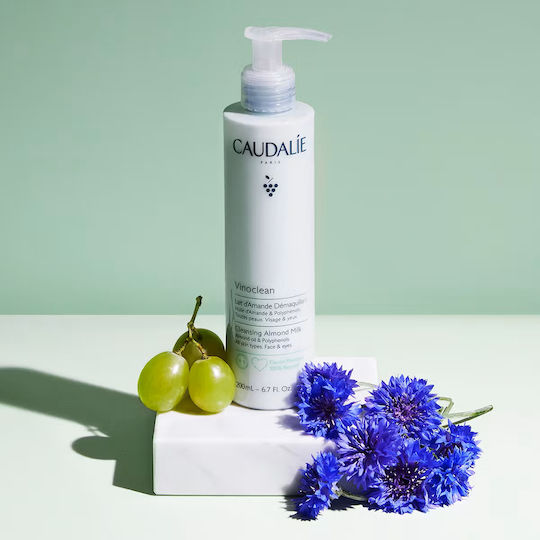 Caudalie Vinoclean Cleansing Milk Makeup Remover for Face and Eyes with Antioxidant and Soothing Action 400ml