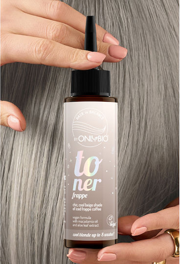 Hair Toner, Vegan, Ammonia & Hydrogen Peroxide Free, Frappe, Cool Blonde/Beige Shade, 100ml