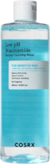 Cosrx Low PH Niacinamide Micellar Water Facial Makeup Remover For Oil Control & Moisturizing Action 400ml