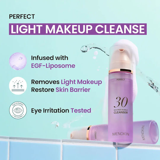 Menokin 30 Seconds Bubble Пяна за Почистване на Лице с Хидратиращо Действие 150ml