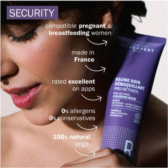 Novexpert Pro-Retinol Reinigungsbalsam für Gesicht und Augen mit Anti-Aging und Aufhellung Wirkung 150ml