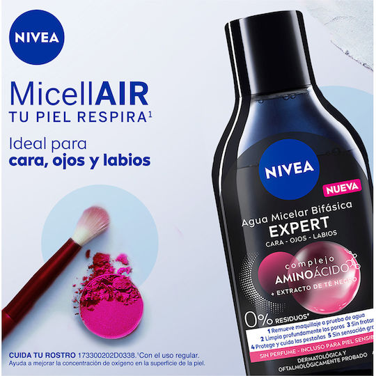 Nivea Skin Breathe Professional Lotion Waterproof Makeup Removal Face & Eyes With Antioxidant Action 400ml
