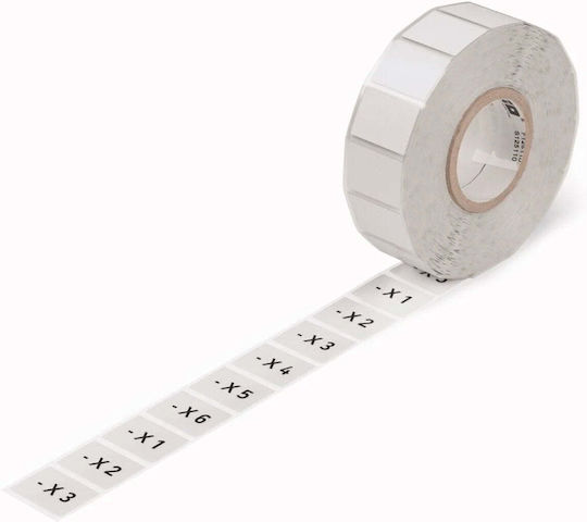 Wago Табелки за бутон 26,5x18mm Сребристи 1000 Табелки Ролка 210-850