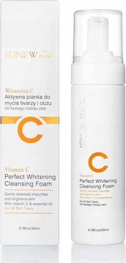 SunewMed+ Perfect Whitening Facial Cleansers Foam with Antioxidant and Brightening Action 200ml