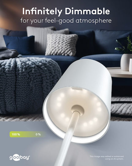 Goobay LED Φωτιστικό Δαπέδου Υ122εκ. Λευκό Goobay LED Φωτιστικό Δαπέδου Υ122εκ. Λευκό