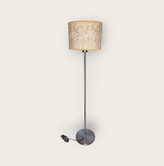 Classic Floor Lamp with Lamp Bulb Base for E27 Gold