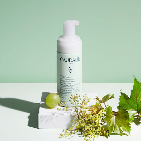 Caudalie Vinoclean Spumă de Curățare pentru Față cu Acțiune de Hidratare și Împotriva Imperfecțiunilor 150ml