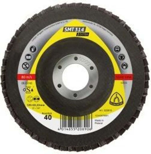 Klingspor изпъкнал диск за шлайфане Smt314 Extra 125mm дебелина 40 K322815