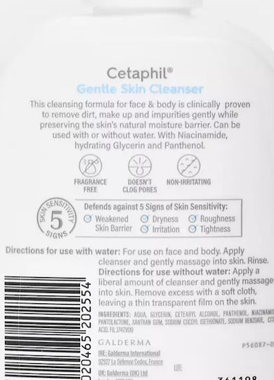 Cetaphil Gentle Skin Facial Cleansing Lotion with Moisturizing Action 236ml